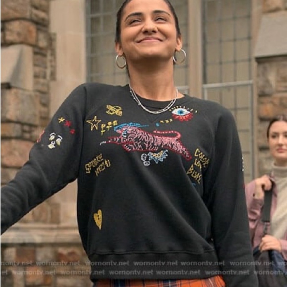 MOTHER - Tiger Embroidery Crew Neck